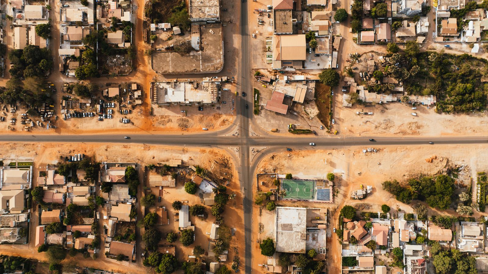 Apex residential neighbourhood from the air